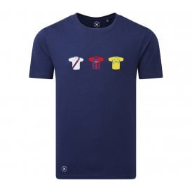 Crystal Palace Retro Football Kits (True Colours Collab) Organic T-Shirt
