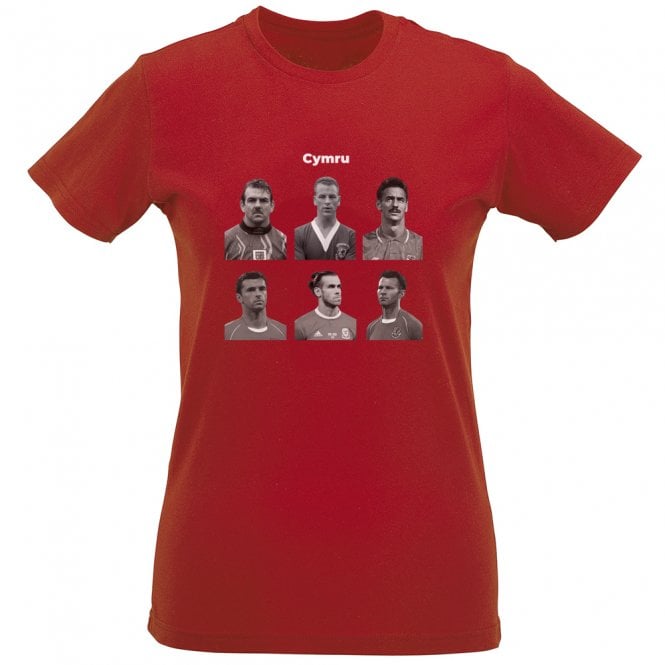 Cymru (Wales) Legends Womens Slim Fit T-Shirt