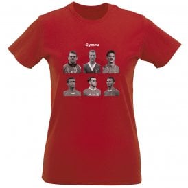 Cymru (Wales) Legends Womens Slim Fit T-Shirt