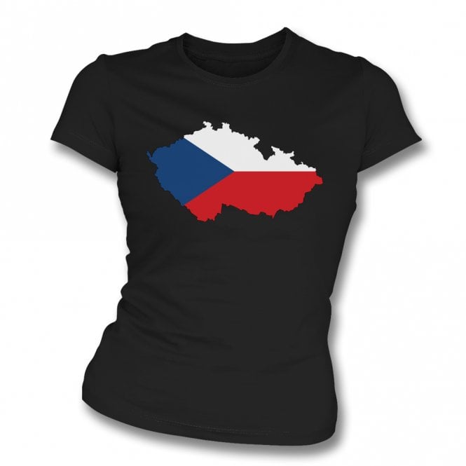 Czech Republic Country Flag (West Ham) Womens Slim Fit T-Shirt