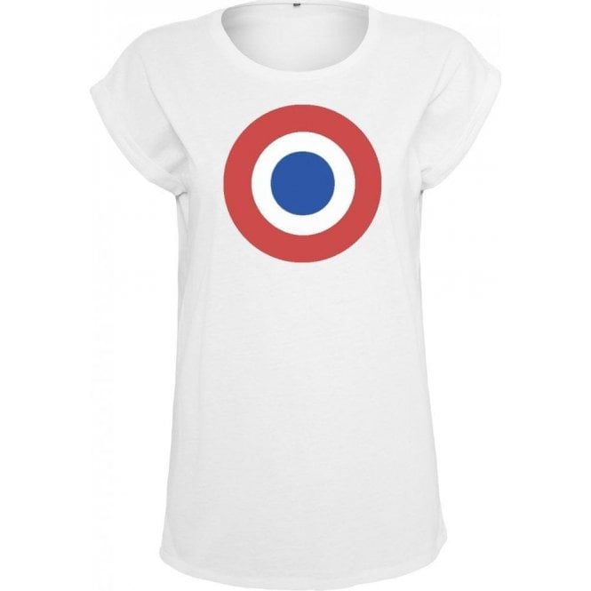 Dagenham & Redbridge Classic Mod Target Womens Extended Shoulder T-Shirt