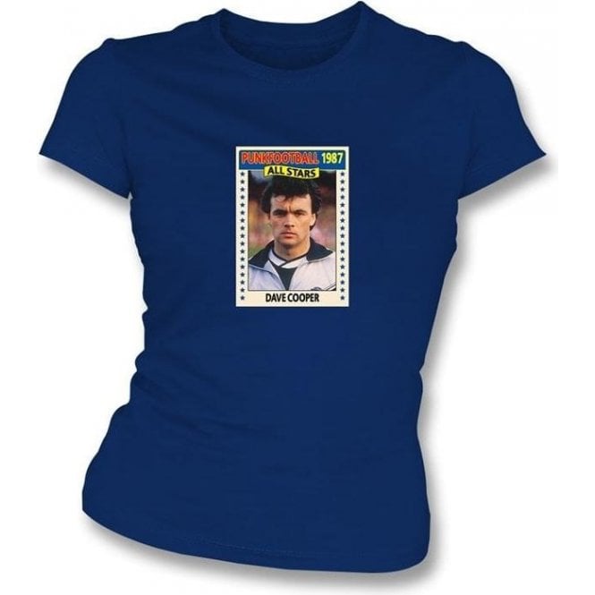 Dave Cooper 1987 (Rangers) Navy Womens Slim Fit T-Shirt