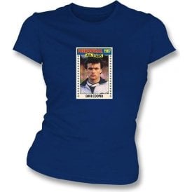 Dave Cooper 1987 (Rangers) Navy Womens Slim Fit T-Shirt