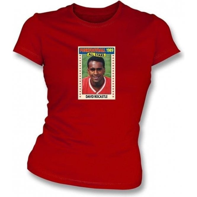 David Rocastle 1989 (Arsenal) Red Women's Slimfit T-Shirt