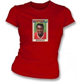 David Rocastle 1989 (Arsenal) Red Women's Slimfit T-Shirt