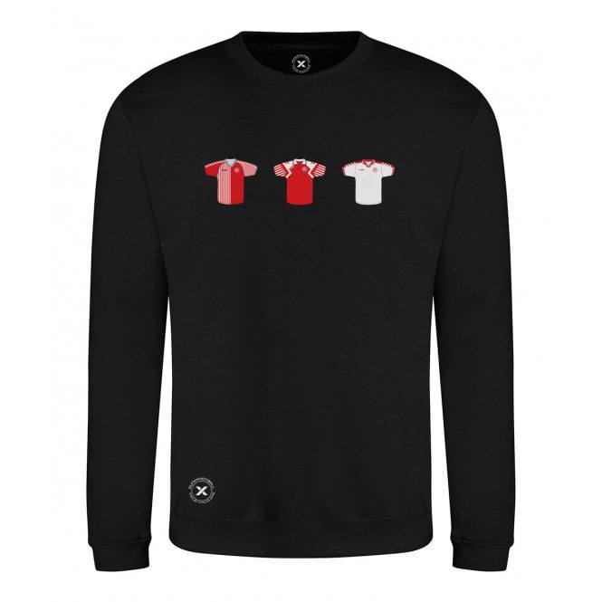 Denmark Retro Football Kits (True Colours Collab) Organic Sweatshirt