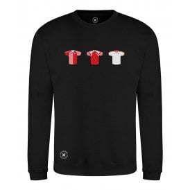 Denmark Retro Football Kits (True Colours Collab) Organic Sweatshirt