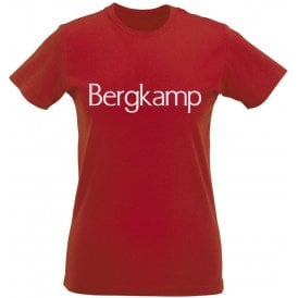 Dennis Bergkamp (Arsenal) Sponsor Womens Slim Fit T-Shirt