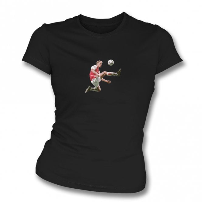 Dennis Bergkamp Art Print (Arsenal) Womens Slim Fit T-Shirt