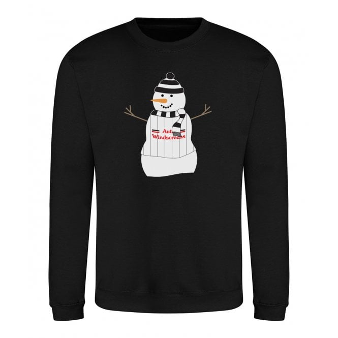 Derby County Influenced Snowman Christmas Jumper