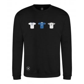 Derby County Retro Football Kits (True Colours Collab) Organic Sweatshirt