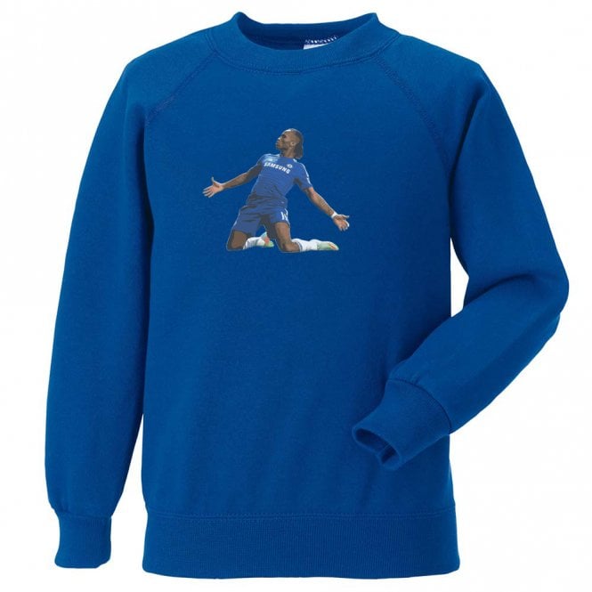 Didier Drogba Art Print (Chelsea) Sweatshirt