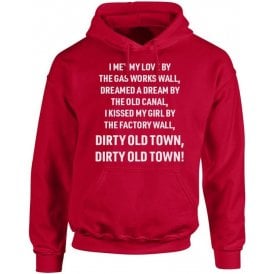 Dirty Old Town (Salford City) Chant Hooded Sweatshirt