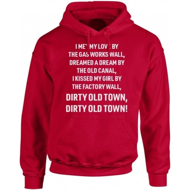 Dirty Old Town (Salford City) Chant Kids Hooded Sweatshirt