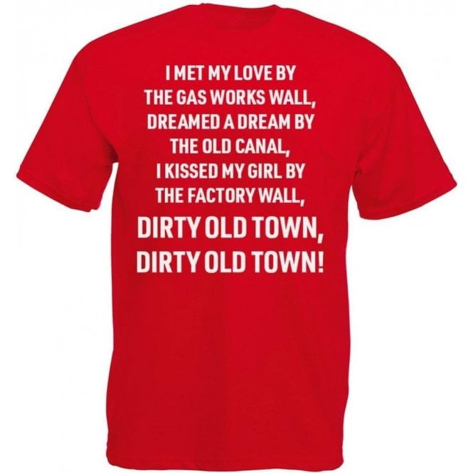 Dirty Old Town (Salford City) Chant Kids T-Shirt