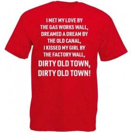 Dirty Old Town (Salford City) Chant Kids T-Shirt