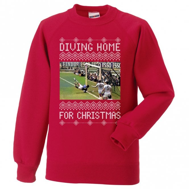 Diving Home For Christmas (Gordon Banks - England Influenced) Christmas Jumper