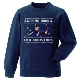 Diving Home For Christmas (Jurgen Klinsmann - Tottenham Hotspur Influenced) Kids Christmas Jumper