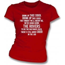 Drink Up Thee Cider (Bristol City) Womens Slim Fit T-Shirt