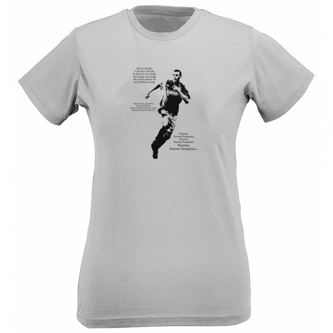 Duncan Ferguson (Banksy Style - Everton) Womens Slim Fit T-Shirt