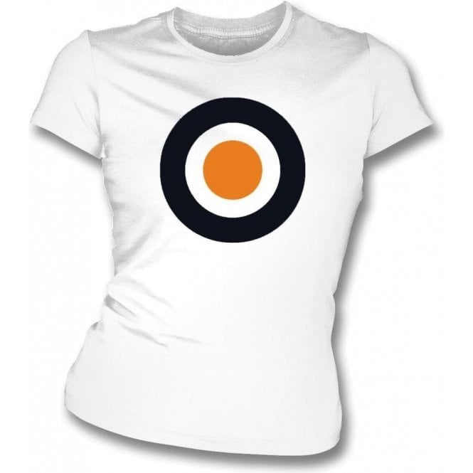 Dundee United Classic Mod Target Womens Slim Fit T-Shirt