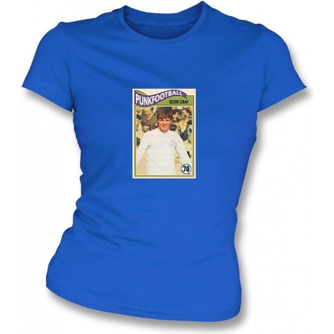 Eddie Gray 1970 (Leeds United) Royal Blue Women's Slimfit T-Shirt