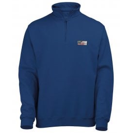 Elland Road (Leeds United Influenced) Road Sign Embroidered Terrace Quarter Zip Sweatshirt