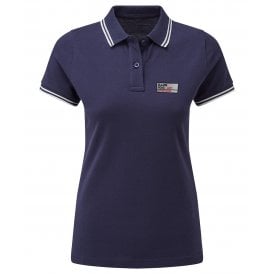 Elland Road (Leeds United Influenced) Road Sign Embroidered Terrace Womens Polo Shirt