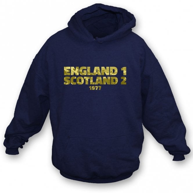 England 1 Scotland 2 (British Home Championship 1977) Hooded Sweatshirt