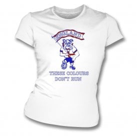 England British Bulldog Original 80's Design Organic Womens Slim Fit T-Shirt
