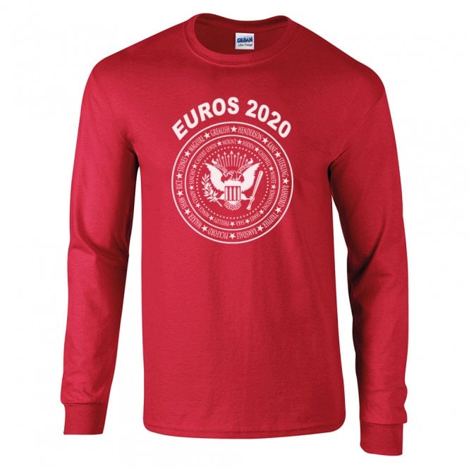England Euro 2020 (Ramones Style) Long Sleeve T-Shirt