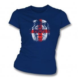 England Lion Organic Womens Slim Fit T-Shirt