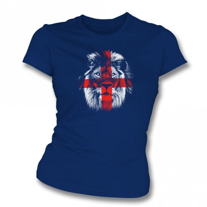 England Lion Womens Slim Fit T-Shirt