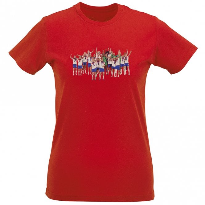England Women EURO 2025 Art Print Organic Womens Slim Fit T-Shirt