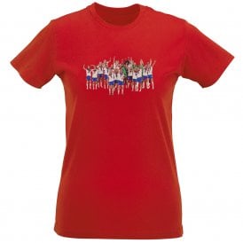 England Women EURO 2025 Art Print Organic Womens Slim Fit T-Shirt