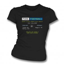 England Womens Euro 2022 Final Ceefax Womens Slim Fit T-Shirt