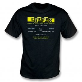 England Womens Euro 2025 Final Ceefax T-Shirt