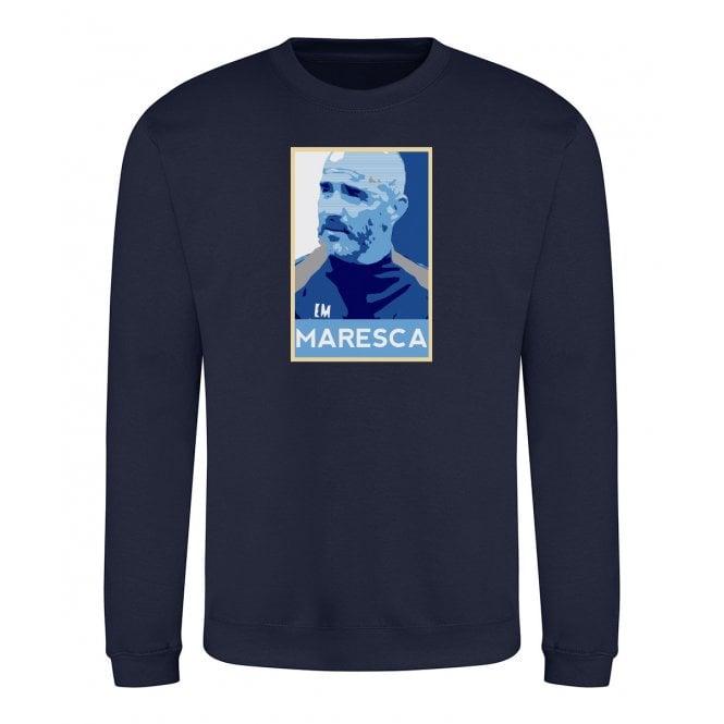 Enzo Maresca - Hope Poster (Manchester City Influenced) Organic Sweatshirt