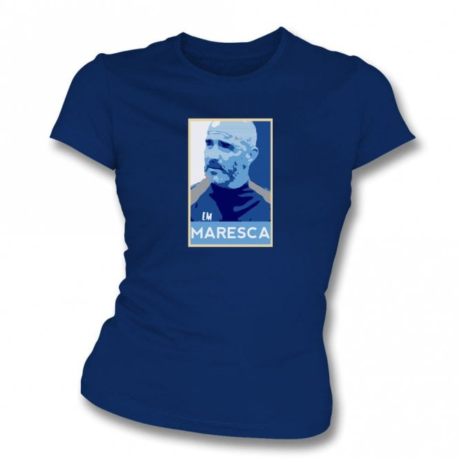 Enzo Maresca - Hope Poster (Manchester City Influenced) Organic Womens Slim Fit T-Shirt