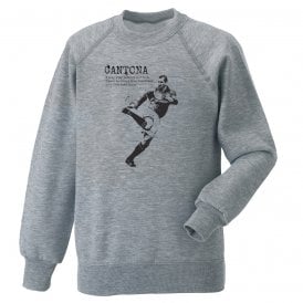 Eric Cantona (Banksy Style - Manchester United) Kids Sweatshirt