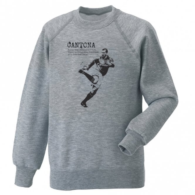 Eric Cantona (Banksy Style - Manchester United) Organic Sweatshirt
