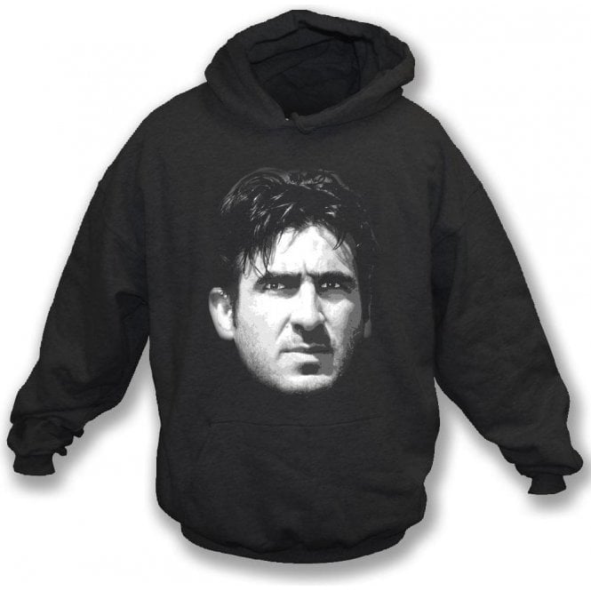 Eric Cantona Large Face Kids Hooded Sweatshirt