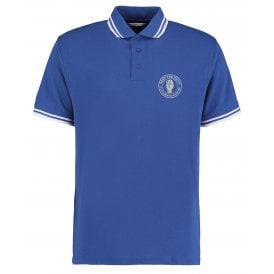 Everton Influenced Keep The Faith Embroidered Terrace Polo Shirt