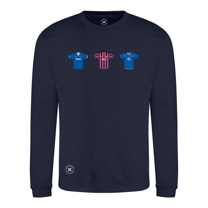 Everton Retro Football Kits (True Colours Collab) Organic Sweatshirt