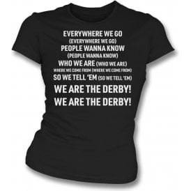 Everywhere We Go (Derby County) Womens Slim Fit T-Shirt
