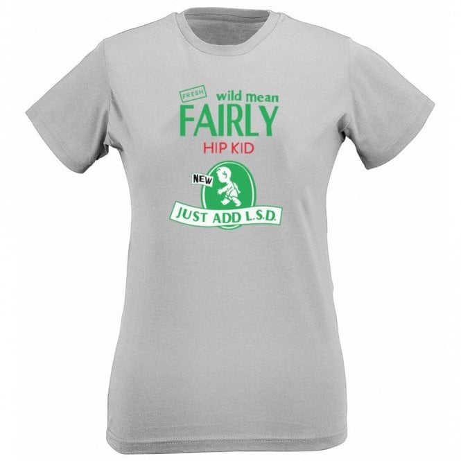 Fairly Hip Kid Original Rave Design Womens Slim Fit T-Shirt