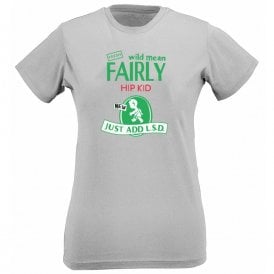 Fairly Hip Kid Original Rave Design Womens Slim Fit T-Shirt