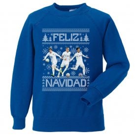 Feliz Navidad (Leeds United Influenced) Kids Christmas Jumper