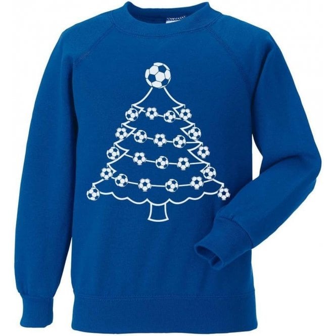 Football Christmas Tree (Leeds United Influenced) Christmas Jumper
