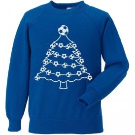 Football Christmas Tree (Leeds United Influenced) Christmas Jumper